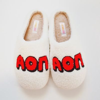 Alpha Omicron Pi Sorority Slipper Set