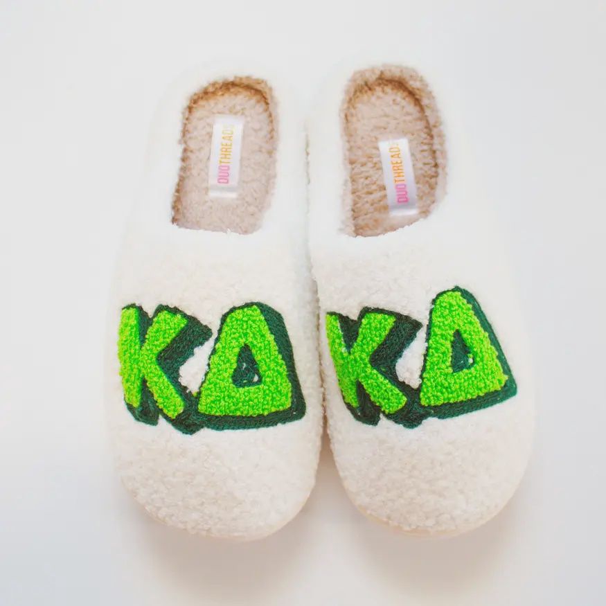 Kappa Delta Sorority Slipper Set