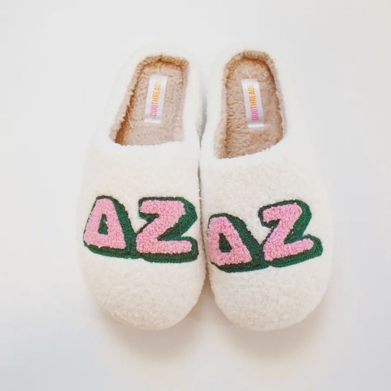 Delta Zeta Sorority Slipper Set
