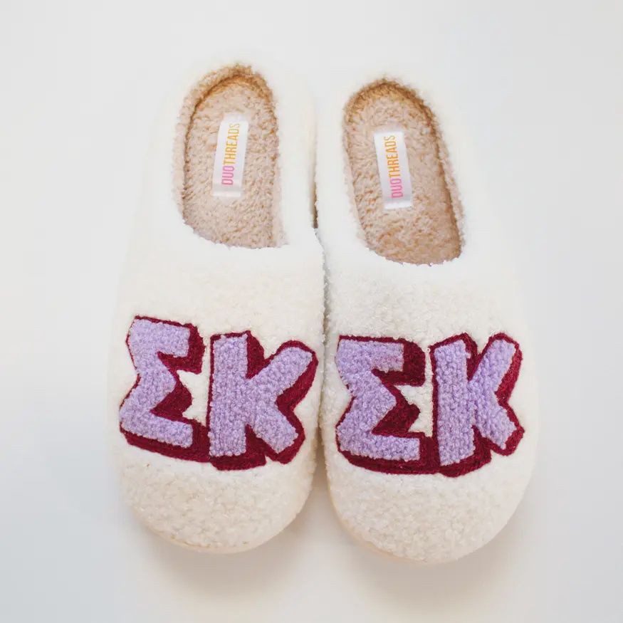 Sigma Kappa Sorority Slipper Set