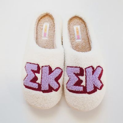 Sigma Kappa Sorority Slipper Set
