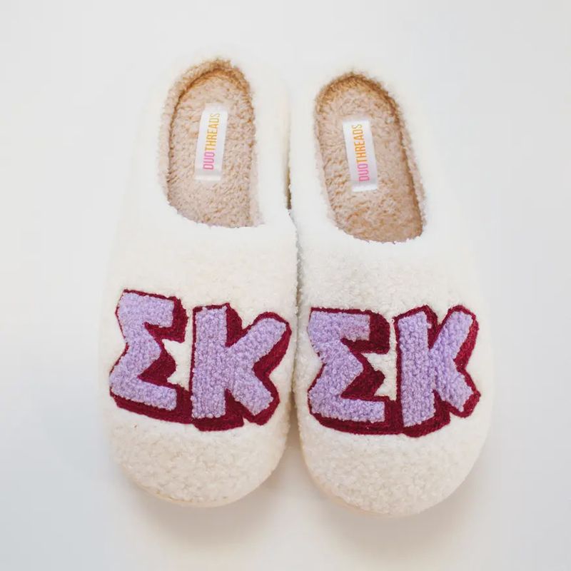Sigma Kappa Sorority Slipper Set