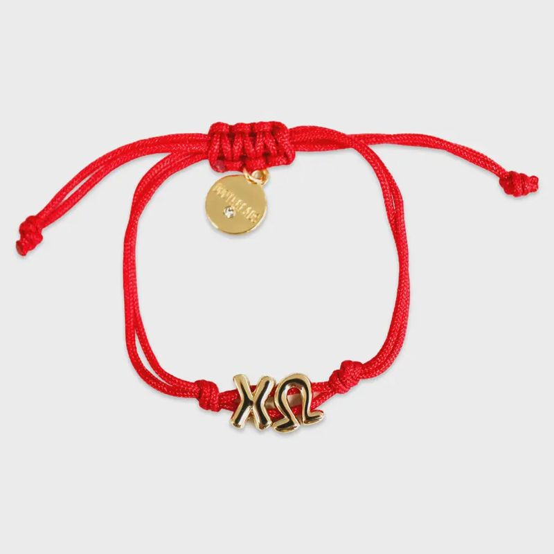 Chi Omega Sorority Cord Bracelet