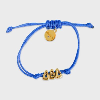 Delta Delta Delta Sorority Cord Bracelet