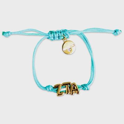 Zeta Tau Alpha Sorority Cord Bracelet