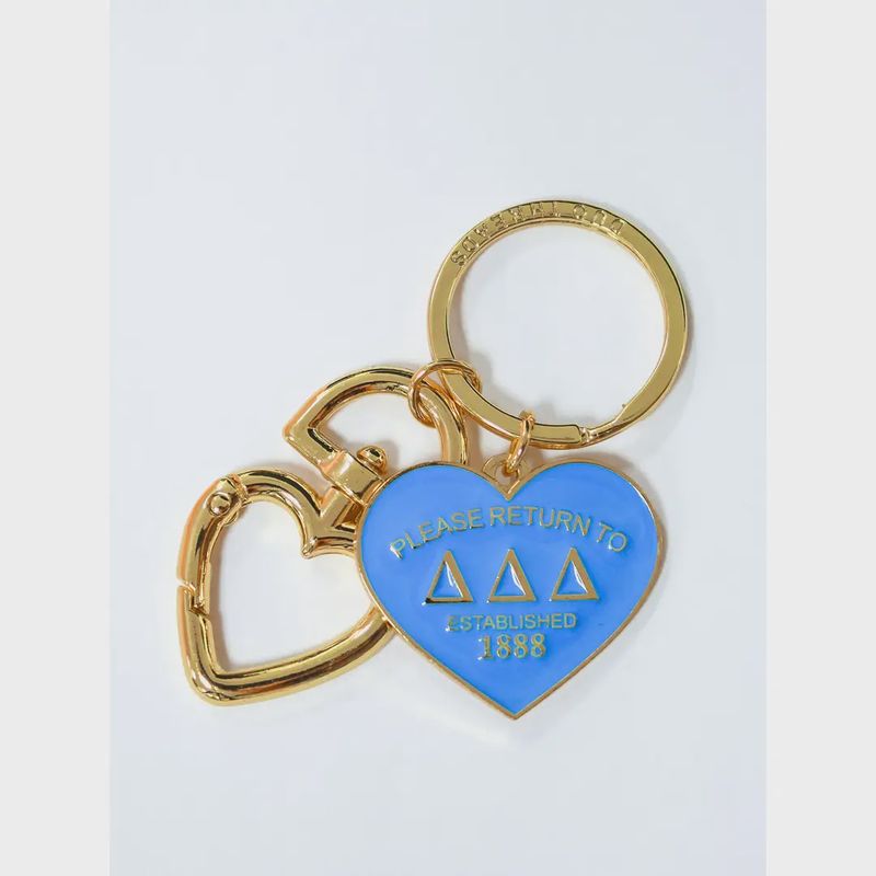 Delta Delta Delta Please Return Sorority Key Ring