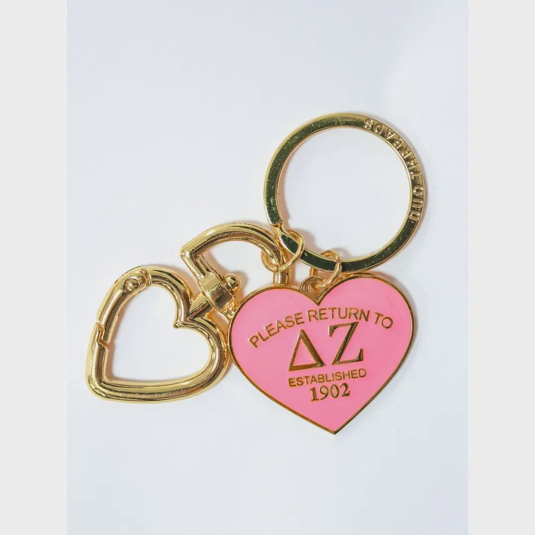Delta Zeta Please Return Sorority Key Ring
