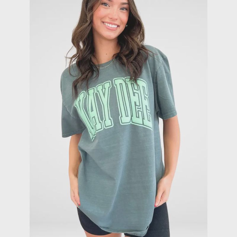 Kappa Delta Sorority Varsity Arch Puff Tee