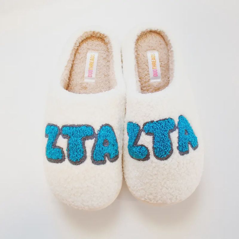 Zeta Tau Alpha Sorority Slipper Set
