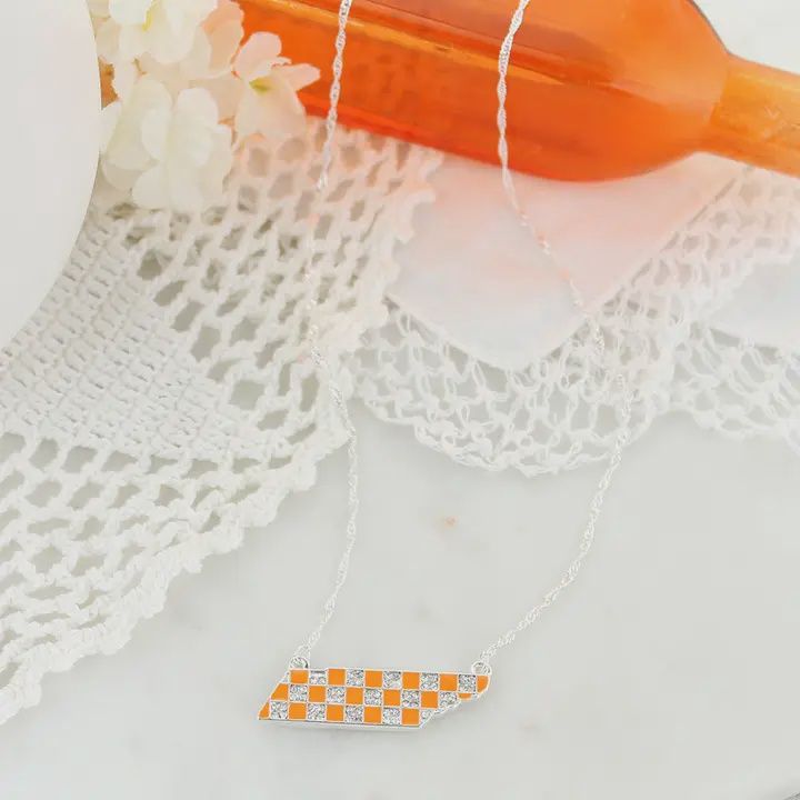 16&quot; Tennessee Crystal Logo Necklace