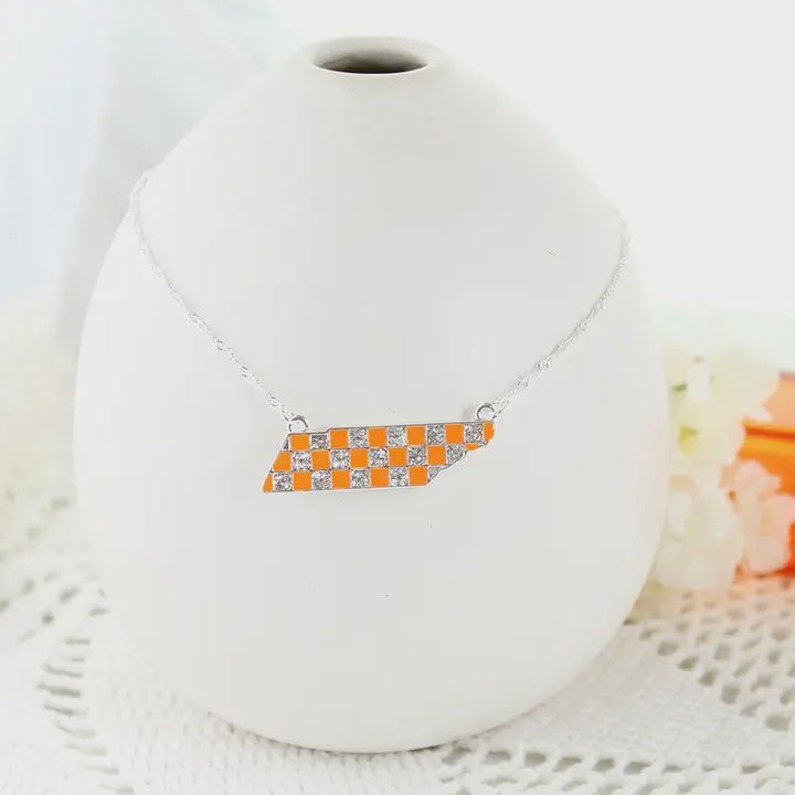 16" Tennessee Crystal Logo Necklace