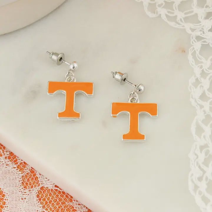 Orange Power T Earrings