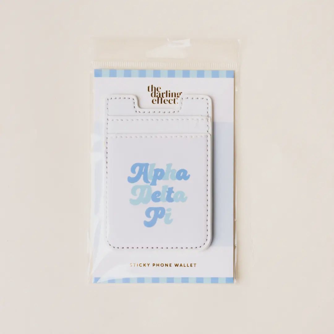 Sorority Stick-On Phone Wallet, Sorority: Alpha Delta Pi