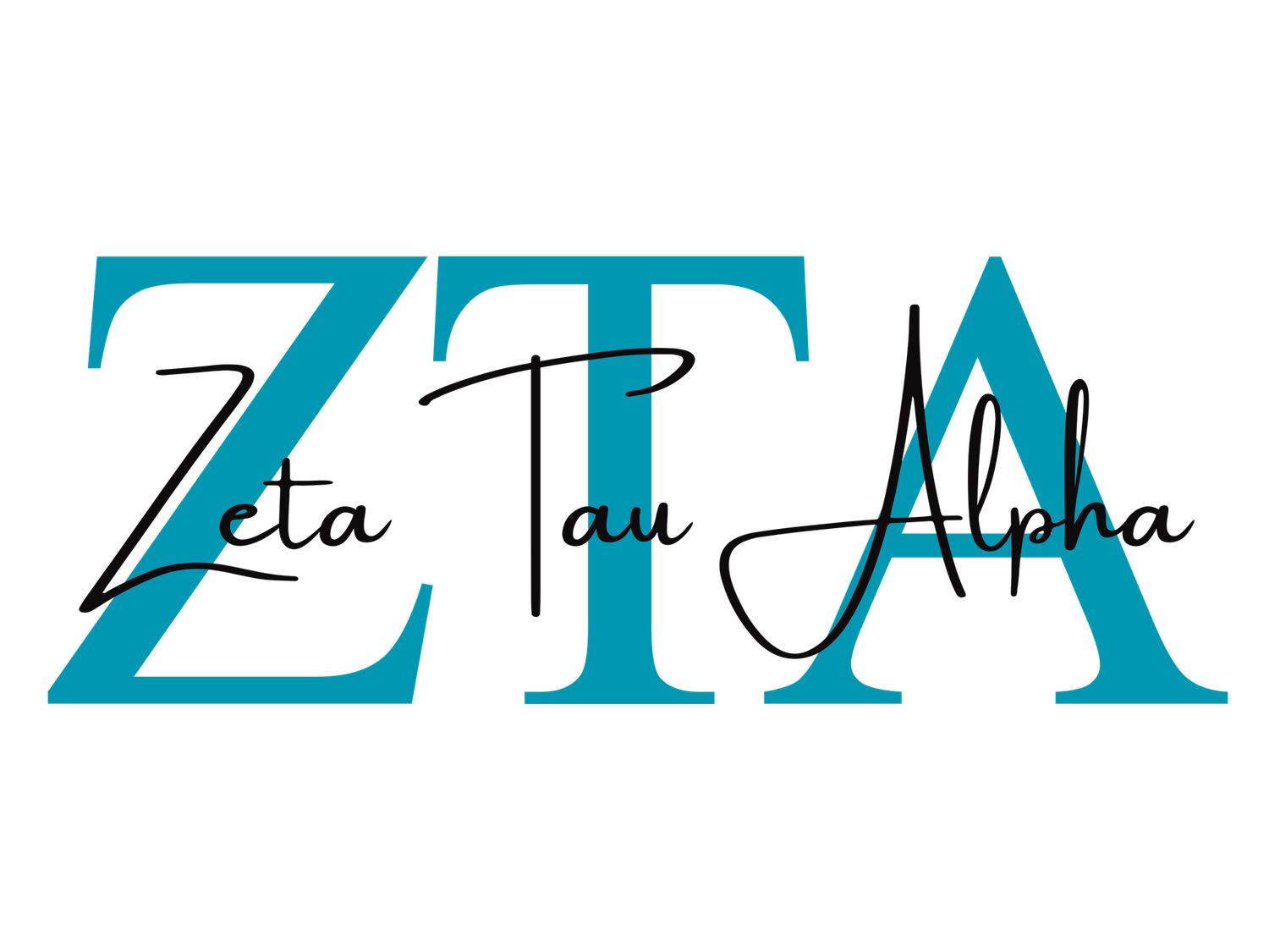 Custom Trucker Hats - White/White, Sorority: Zeta Tau Alpha