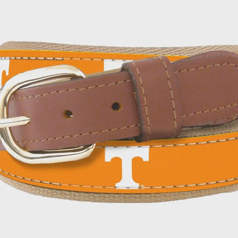 Tennessee Vols Men's Collegiate Woven Ribbon Belt.