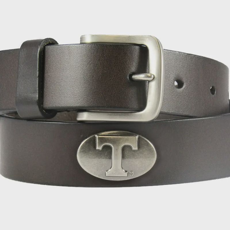Tennessee Vols Men's Collegiate Leather Belt - Brown