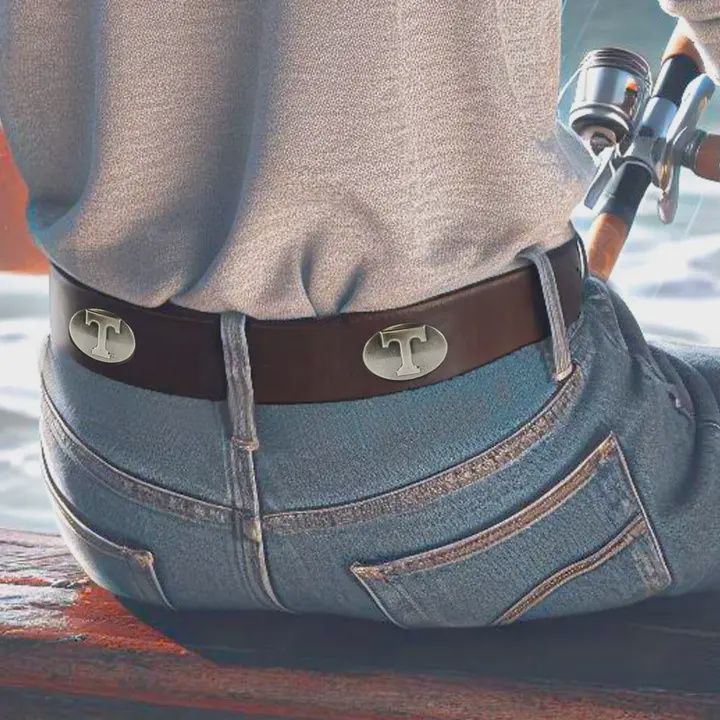 Tennessee Vols Men&#39;s Collegiate Leather Belt - Black, Size: 36
