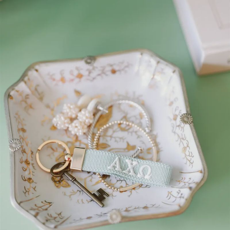 Alpha Chi Omega Embroidered Keychain, Sorority