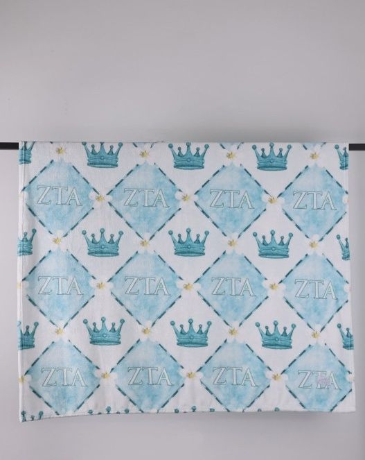 Zeta Flannel Fleece Blanket, Sorority