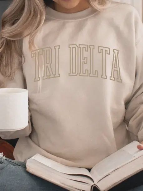 Varsity Crewneck Sweatshirt - Delta Delta Delta