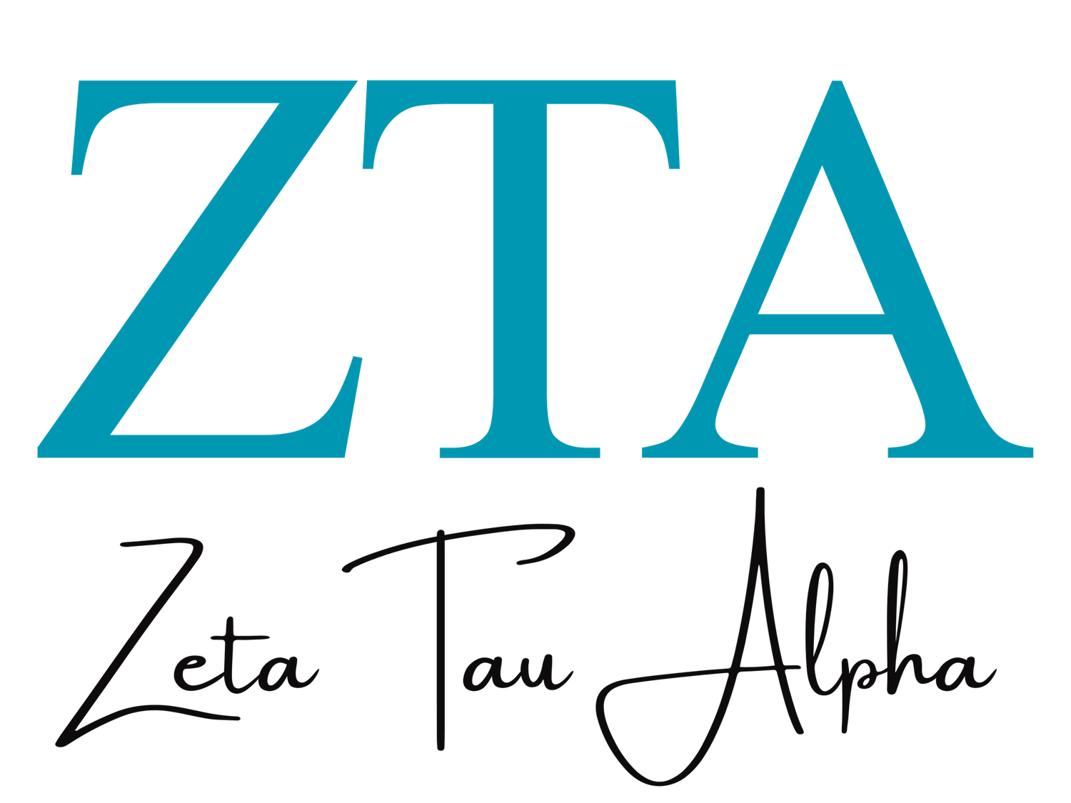 Custom Trucker Hat - White/Gold, Sorority: Zeta Tau Alpha