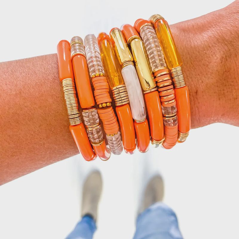 Orange Game Day Bracelets - Orange Tube