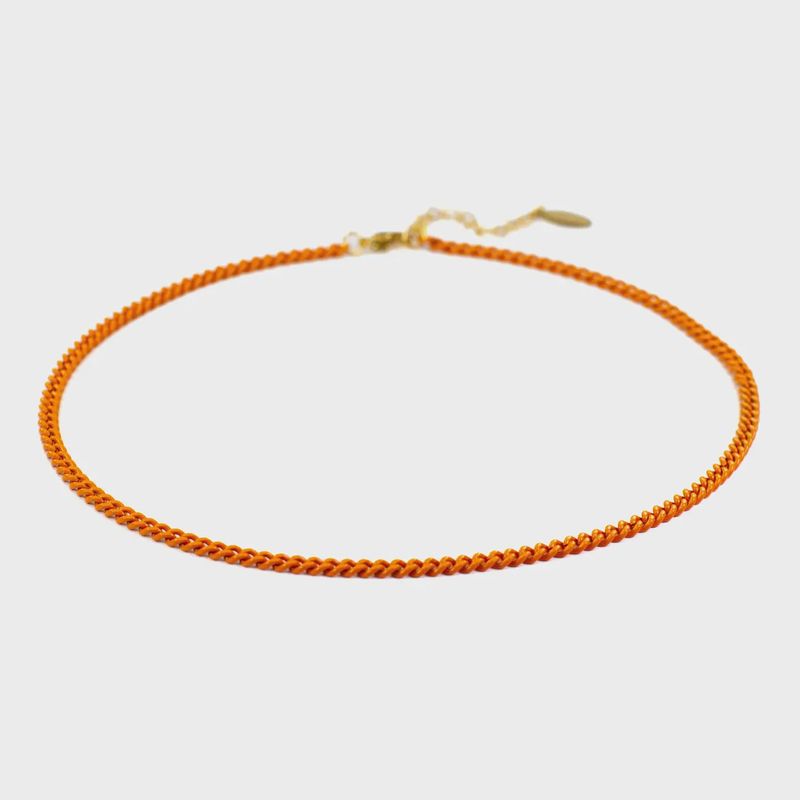 Orange Game Day Necklaces - Orange Curb Necklace