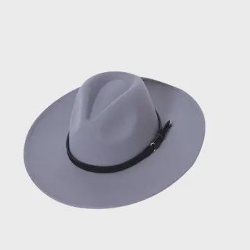 Ladies Fashion Fedora Faux Leather Hat