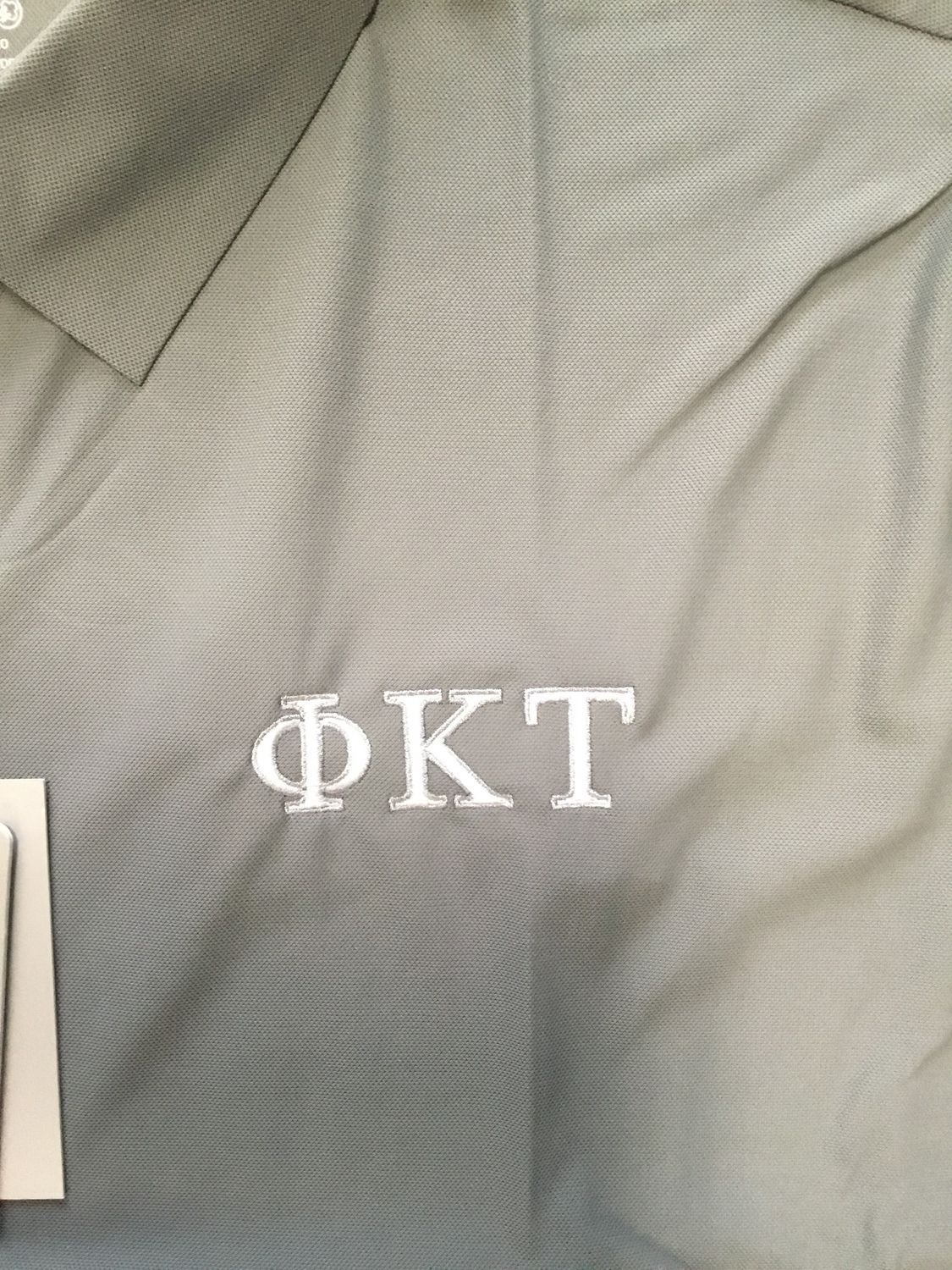 Seamless Performance Polo - Gray, Fraternity: Phi Kappa Tau, Size: M
