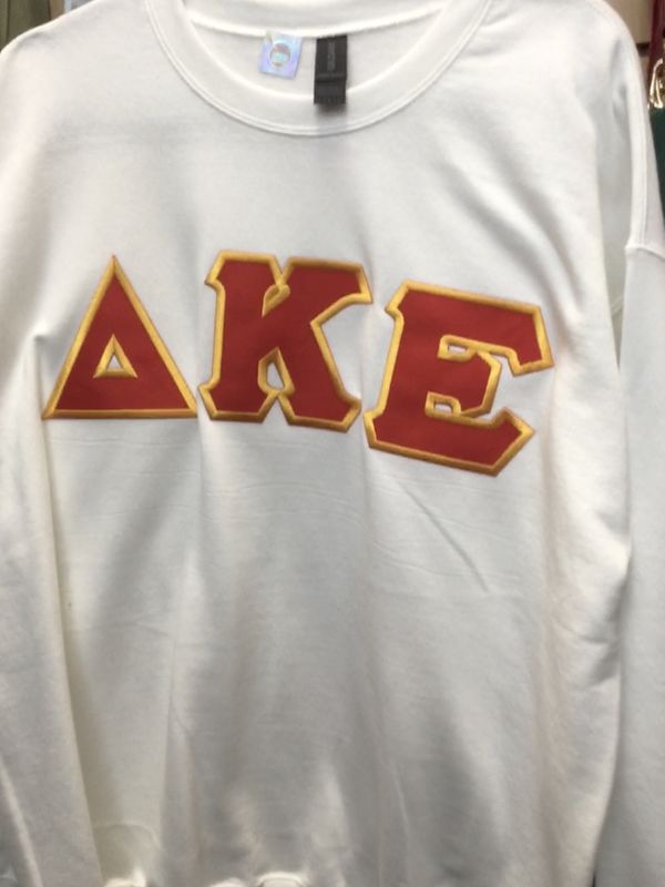 Fraternity Lettered Greek Crewneck - Delta Kappa Epsilon
