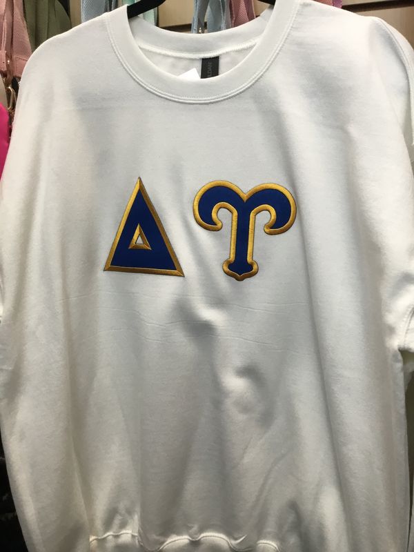 Fraternity Lettered Greek Crewneck - Delta Upsilon