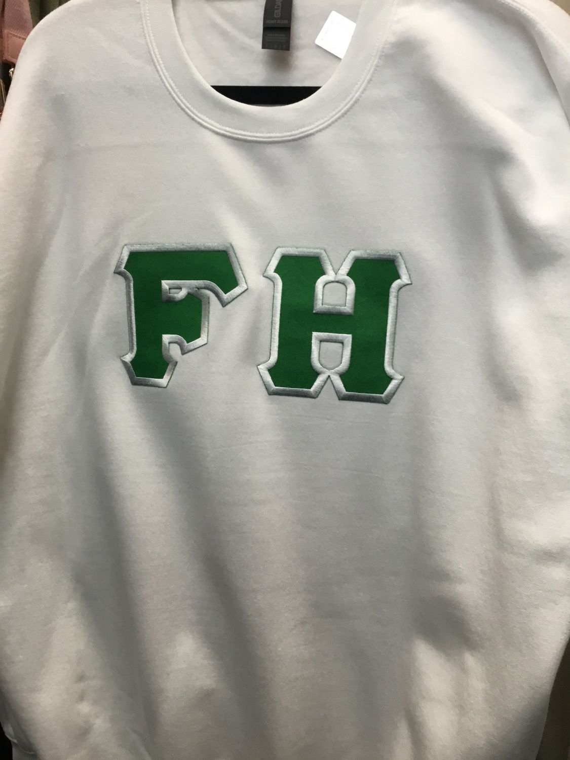 Fraternity Lettered Greek Crewneck - FARMHOUSE