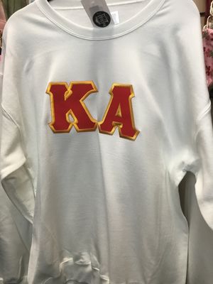 Fraternity Lettered Greek Crewneck - Kappa Alpha