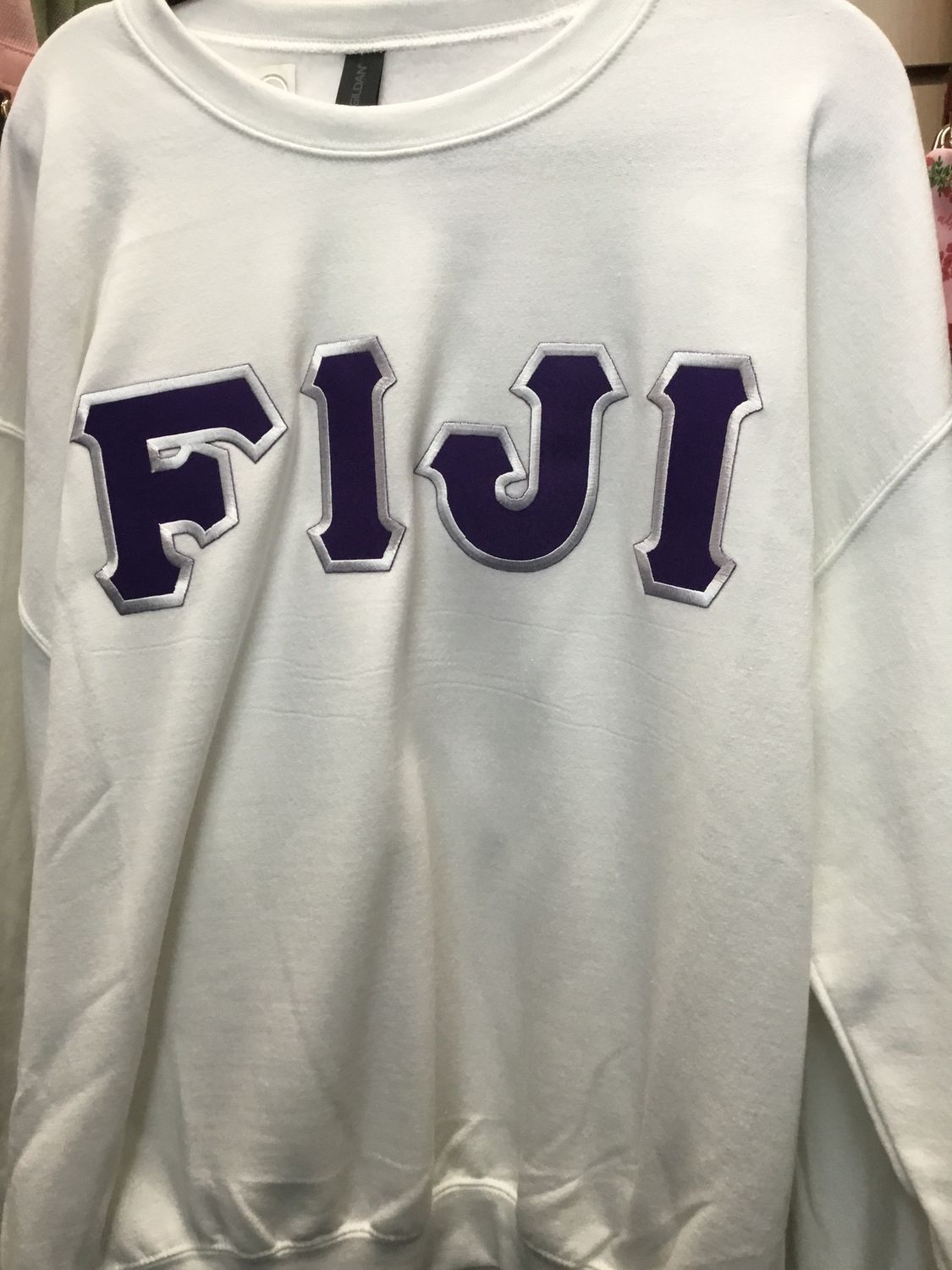 Fraternity Lettered Greek Crewneck - FIJI
