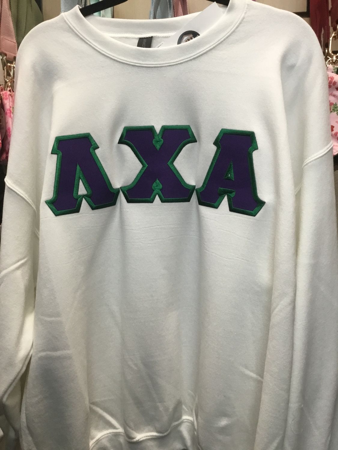 Fraternity Lettered Greek Crewneck - Lambda Chi Alpha