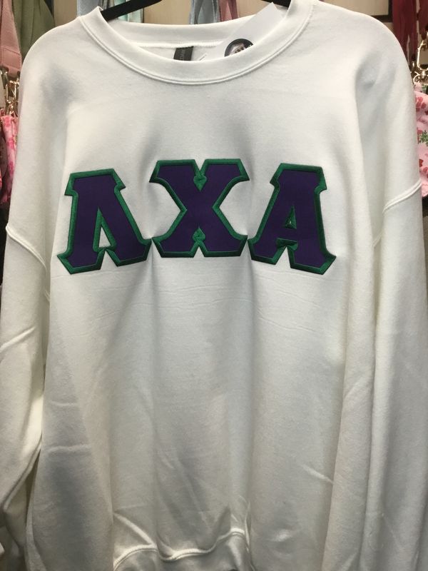Fraternity Lettered Greek Crewneck - Lambda Chi Alpha