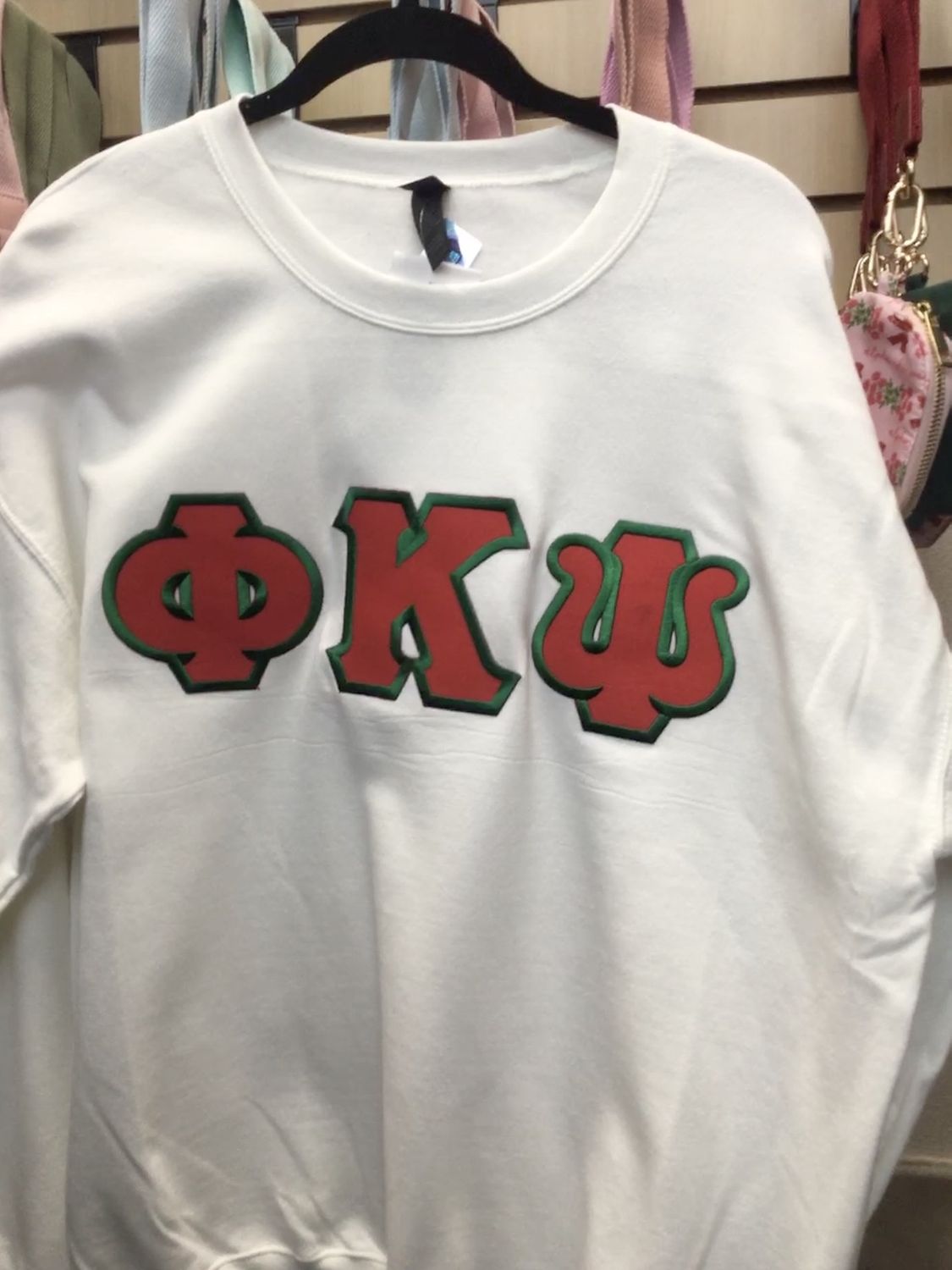 Fraternity Lettered Greek Crewneck - Phi Kappa Psi