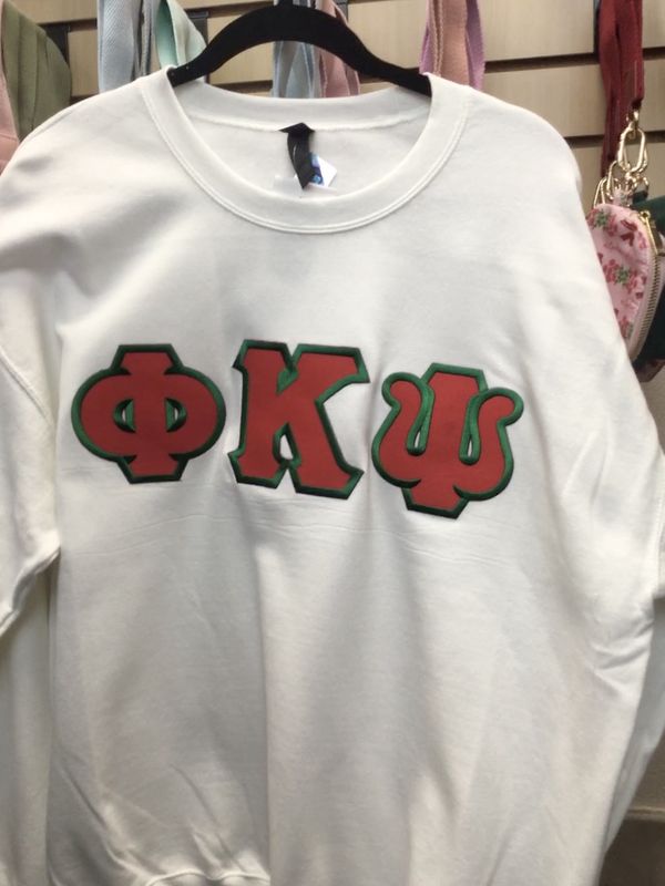 Fraternity Lettered Greek Crewneck - Phi Kappa Psi