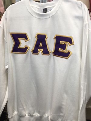 Fraternity Lettered Greek Crewneck - Sigma Alpha Epsilon