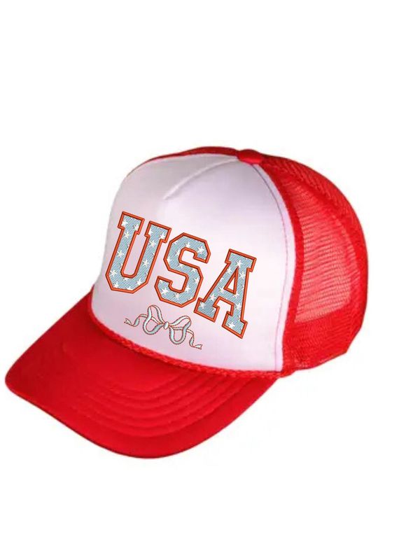 USA Trucker Hat with Bow