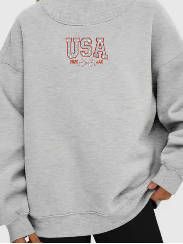 USA Mock Neck Sweatshirt - JAG