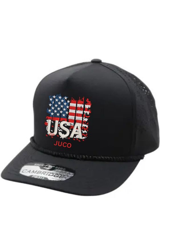 Black USA Trucker Hat