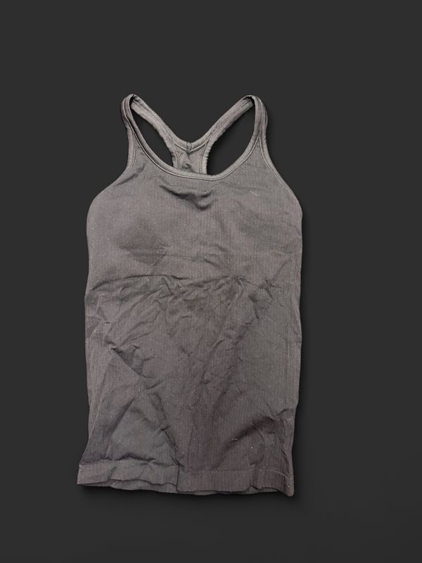 Lululemon Black Ribbed Racer Back Tank - Size 2