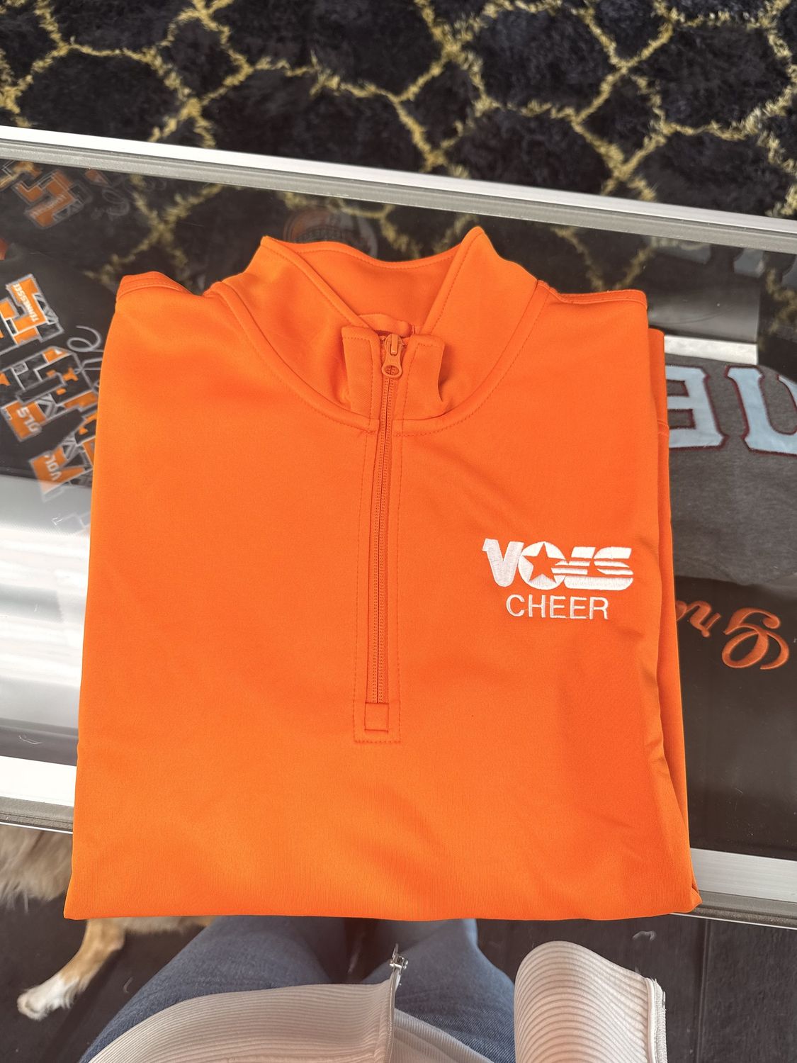 Custom  1/4 Zip - VOLS Cheer
