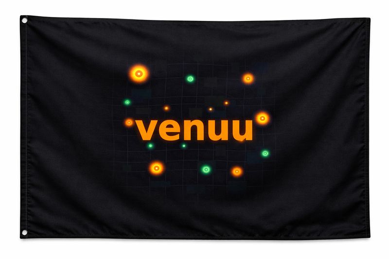 Flags 5' x 3' - Blank Black w/ DTF Logo