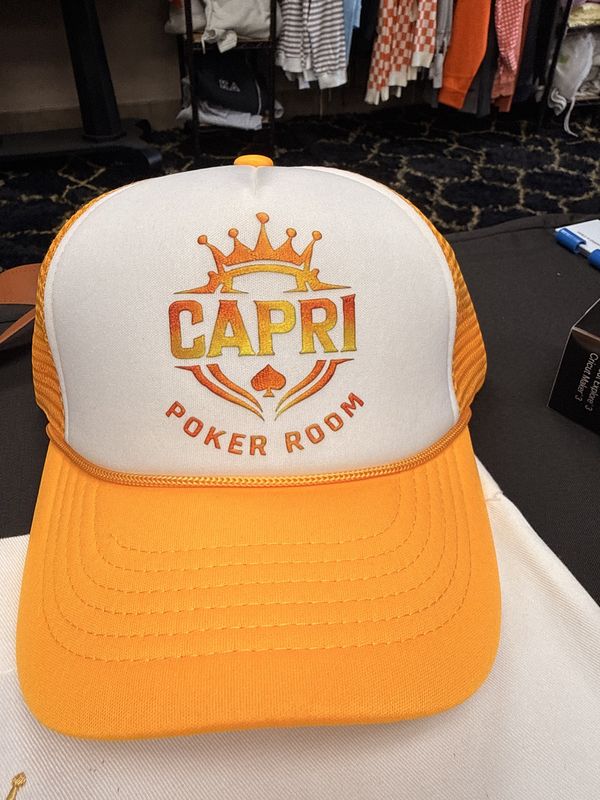 CAPRI Poker Room Hat - DTF Logo
