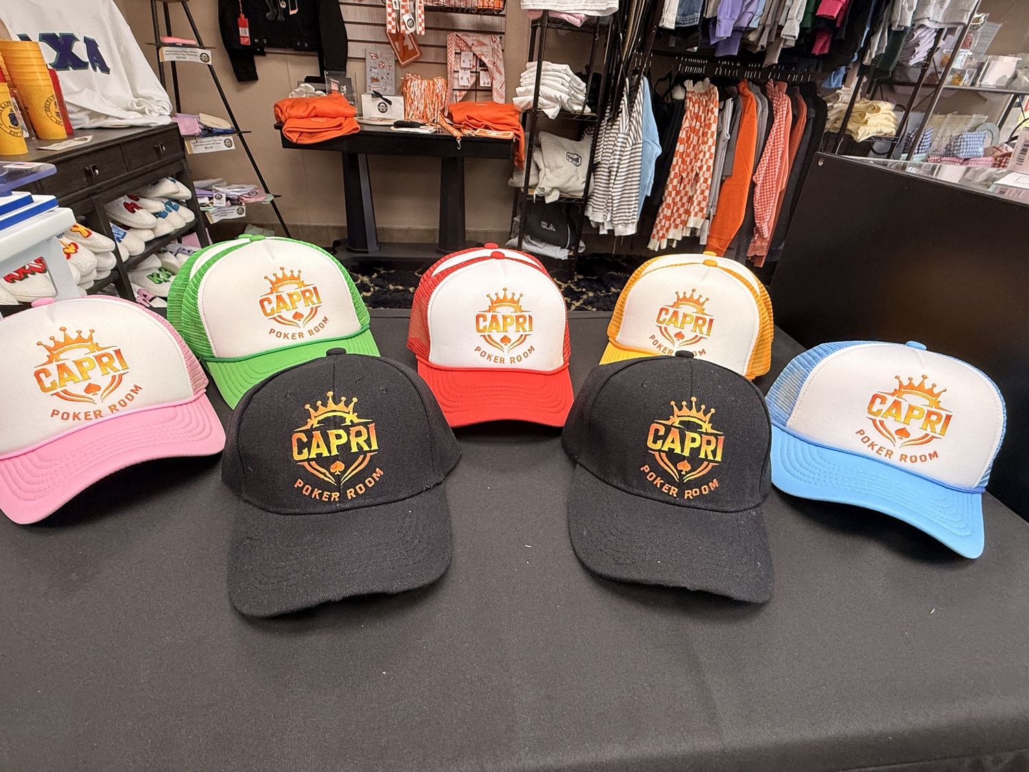 CAPRI Poker Room Hat - DTF Logo