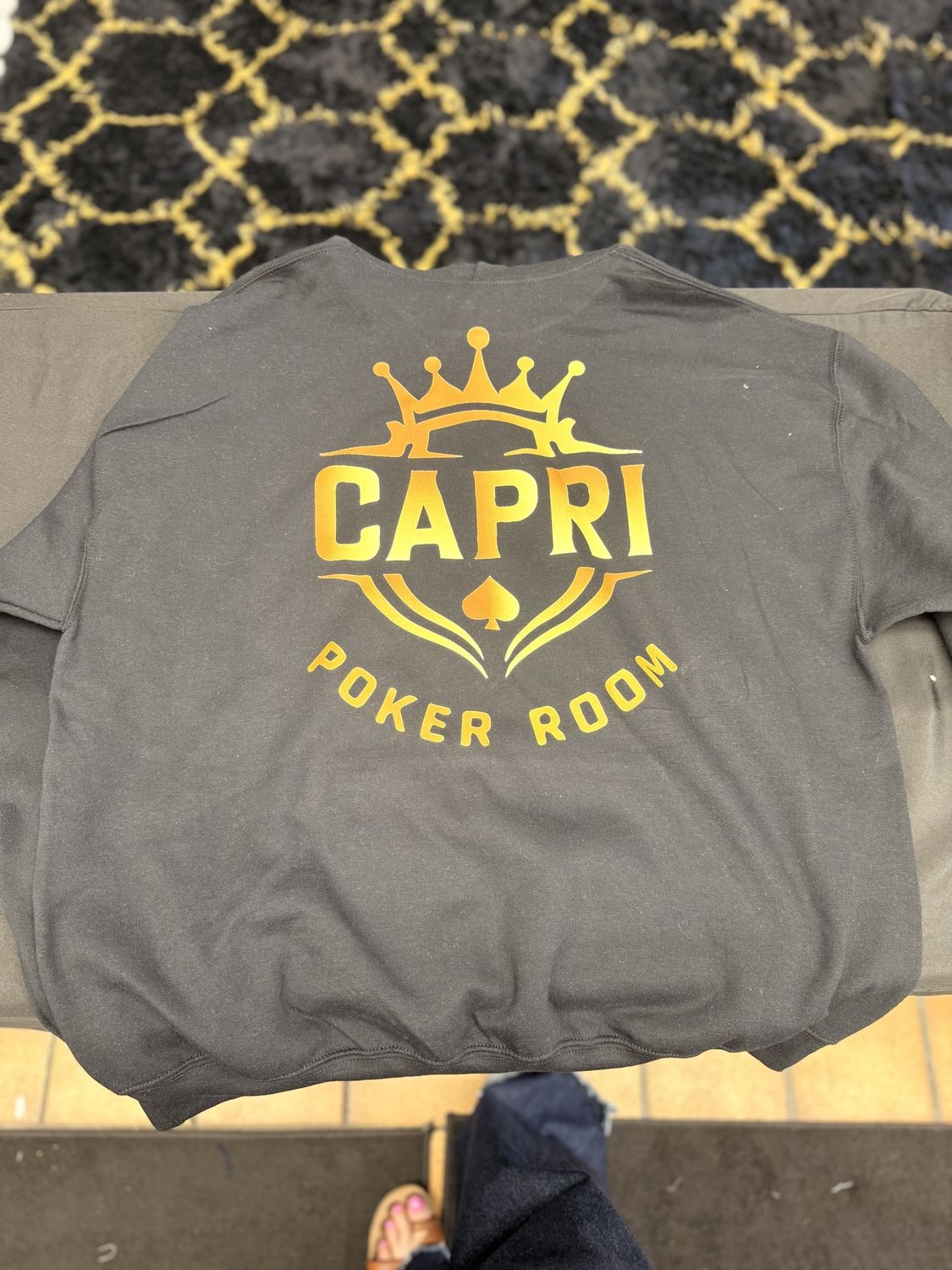 CAPRI Poker Room - HOODIE Left Chest + Full Back