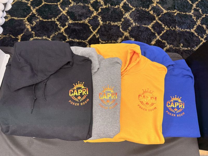 CAPRI Poker Room - HOODIES - Left Chest