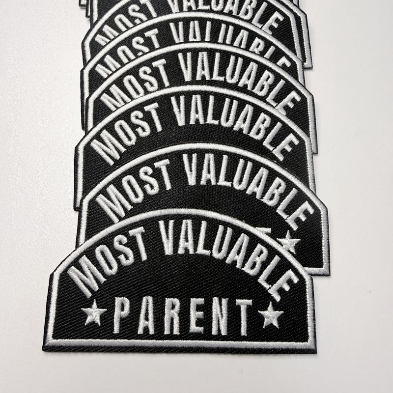 3.5" Most Valuable Parent -  Embroidered Hat Patch